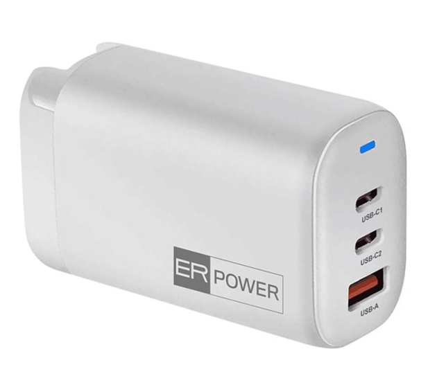 ER POWER 65W GaN ładowarka podróżna biała - 1184944 - zdjęcie